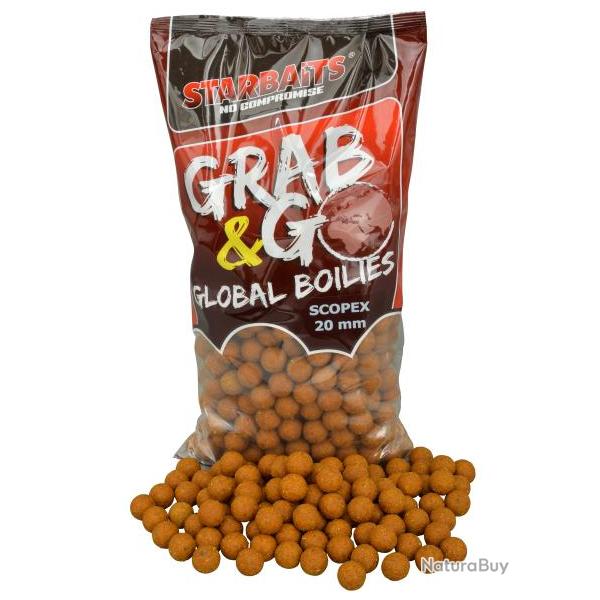 STARBAITS BOUILLETTES GRAB&GO GLOBAL BOILIES SCOPEX 20MM STARBAITS 2kg500 20mm