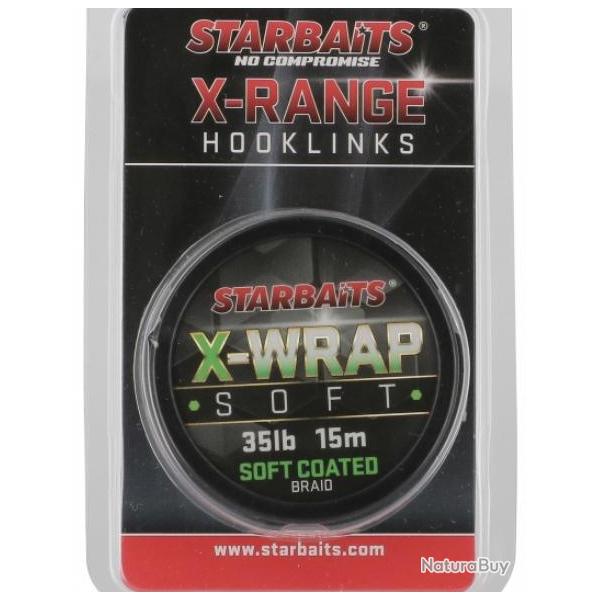 STARBAITS X WRAP SOFT COATED BRAID Bruin 35lb