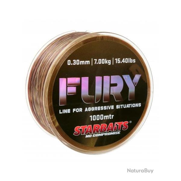 STARBAITS - LIGNE NYLON - FURY 0,30mm 1000m