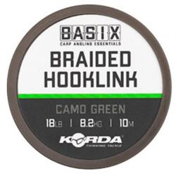BASIX BRAIDED HOOKLINK CAMO GREEN 10M 18lb 10m