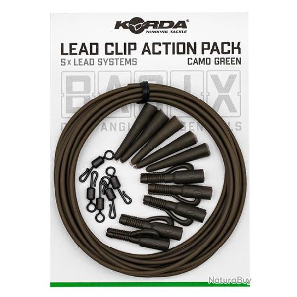 BASIX PACK LEAD CLIP ACTION CAMO GREEN