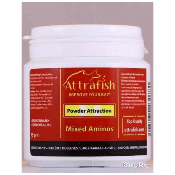 ATTRAFISH ADDITIF POWDER ATTRACTION MIXED AMINOS 75GR