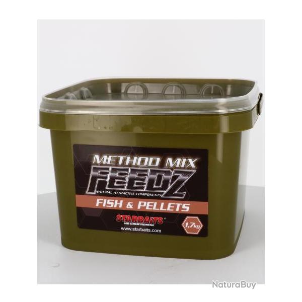 STARBAITS AMORE FEEDZ METHOD FISH & PELLETS 1KG700 STARBAITS