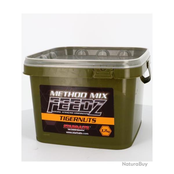 STARBAITS AMORÇE FEEDZ METHOD TIGERNUTS 1KG700 STARBAITS