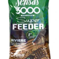 SENSAS AMORCE 3000 SUPER FEEDER RIVIÈRE 1KG SENSAS