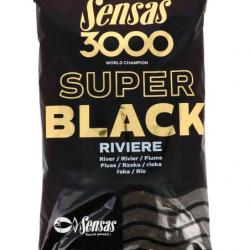 SENSAS AMORCE 3000 SUPER BLACK RIVIÈRE 1KG SENSAS