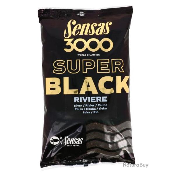 SENSAS AMORCE 3000 SUPER BLACK RIVIRE 1KG SENSAS