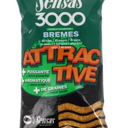 SENSAS AMORCE 3000 ATTRACTIVE BRÈMES 1KG SENSAS