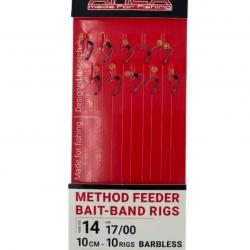 ARCA BAS DE LIGNE METHOD FEEDER BAIT-BAND RIG K07 BARBLESS 10CM ARCA 0,22mm 16 4''/10cm