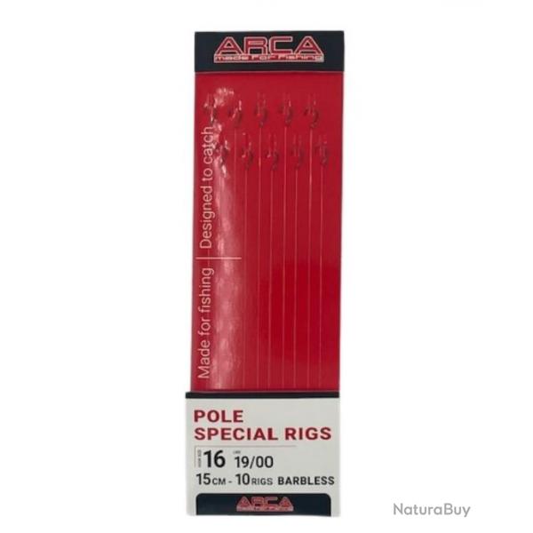 ARCA BAS DE LIGNE POLE SPECIAL RIG F1624 BARBLESS 15CM ARCA 0,15mm 18 6''15cm