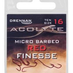 DRENNAN HAMEÇONS ACOLYTE RED FINESSE BARBED DRENNAN 16