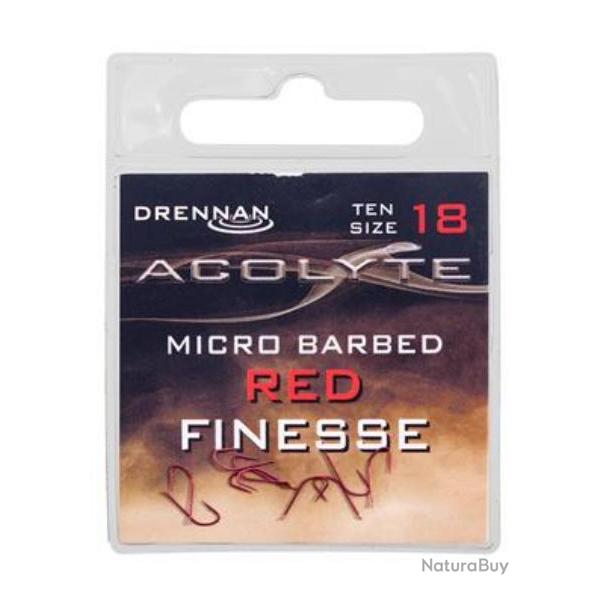 DRENNAN HAMEONS ACOLYTE RED FINESSE BARBED DRENNAN 18