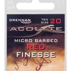 DRENNAN HAMEÇONS ACOLYTE RED FINESSE BARBED DRENNAN 20