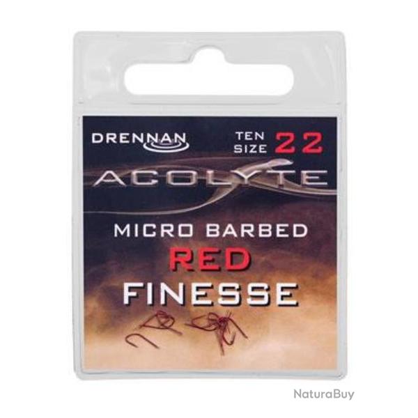 DRENNAN HAMEONS ACOLYTE RED FINESSE BARBED DRENNAN 22