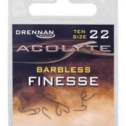 DRENNAN HAMEÇONS ACOLYTE FINESSE BARBLESS DRENNAN 22