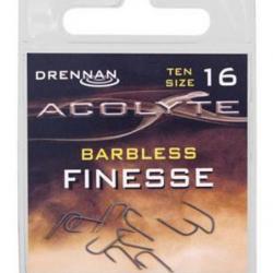 DRENNAN HAMEÇONS ACOLYTE FINESSE BARBLESS DRENNAN 16