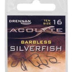 DRENNAN HAMEÇONS ACOLYTE SILVERFISH BARBLESS DRENNAN 16