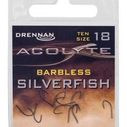 DRENNAN HAMEÇONS ACOLYTE SILVERFISH BARBLESS DRENNAN 18