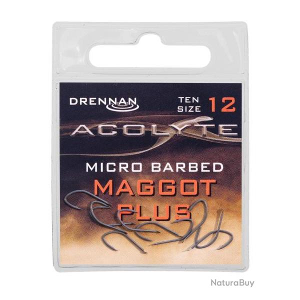 DRENNAN HAMEONS ACOLYTE MAGGOT PLUS MICRO BARBED DRENNAN 12