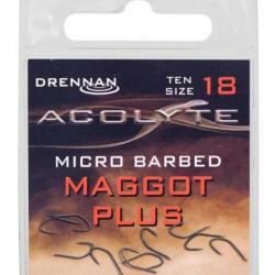 DRENNAN HAMEÇONS ACOLYTE MAGGOT PLUS MICRO BARBED DRENNAN 18