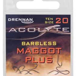 DRENNAN HAMEÇONS ACOLYTE MAGGOT PLUS BARBLESS DRENNAN 20