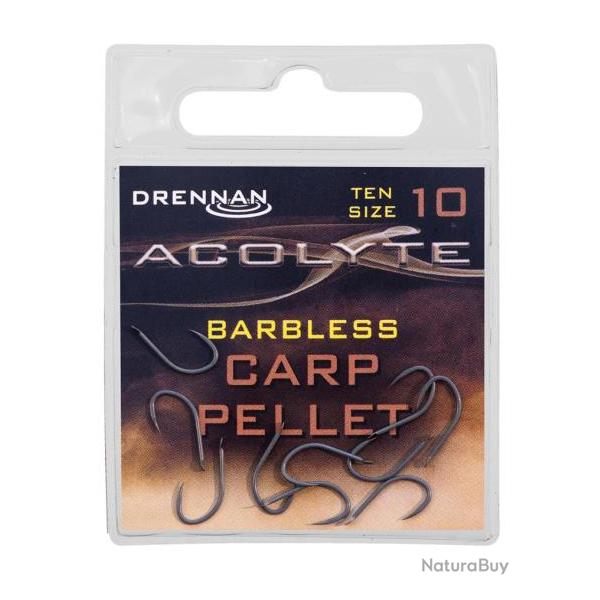 DRENNAN HAMEONS ACOLYTE CARP PELLET BARBLESS DRENNAN 10