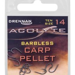 DRENNAN HAMEÇONS ACOLYTE CARP PELLET BARBLESS DRENNAN 14