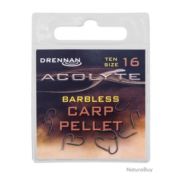 DRENNAN HAMEONS ACOLYTE CARP PELLET BARBLESS DRENNAN 16