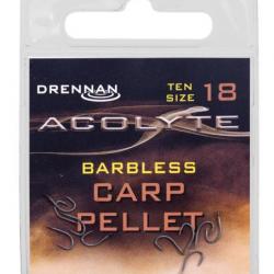 DRENNAN HAMEÇONS ACOLYTE CARP PELLET BARBLESS DRENNAN 18