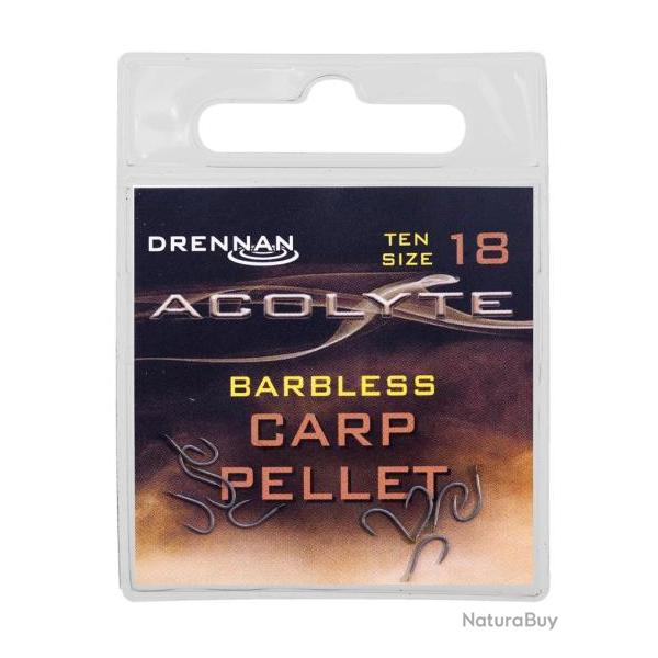 DRENNAN HAMEONS ACOLYTE CARP PELLET BARBLESS DRENNAN 18