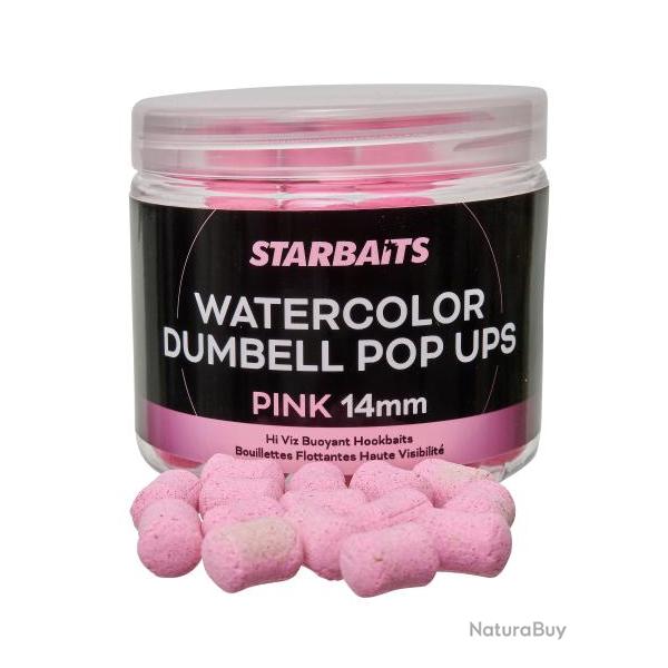 STARBAITS WATERCOLOR DUMBELL POP UPS 70GR Roze 14 mm