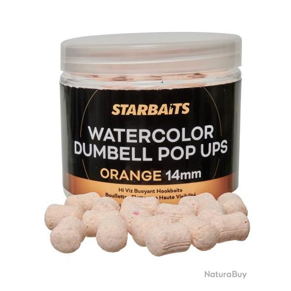 STARBAITS WATERCOLOR DUMBELL POP UPS 70GR Orange 14 mm