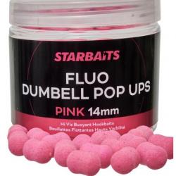 STARBAITS FLUO DUMBELL POP UPS Roze 14 mm