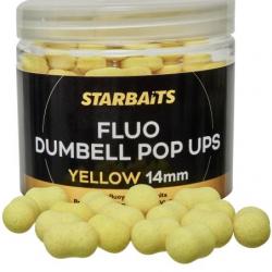 STARBAITS FLUO DUMBELL POP UPS Jaune 14 mm