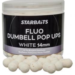 STARBAITS FLUO DUMBELL POP UPS Blanc 14 mm