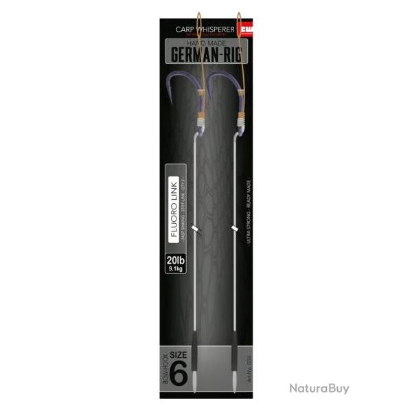 CARP WHISPERER BAS DE LIGNE GERMAN STIFF RIG 6