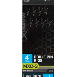 MATRIX BAS DE LIGNE MXC-3 BOILIE PIN RIGS 4"/10CM 0,16mm 16 4''/10cm