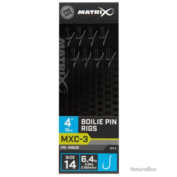 MATRIX BAS DE LIGNE MXC-3 BOILIE PIN RIGS 4"/10CM 0,18mm 14 4''/10cm