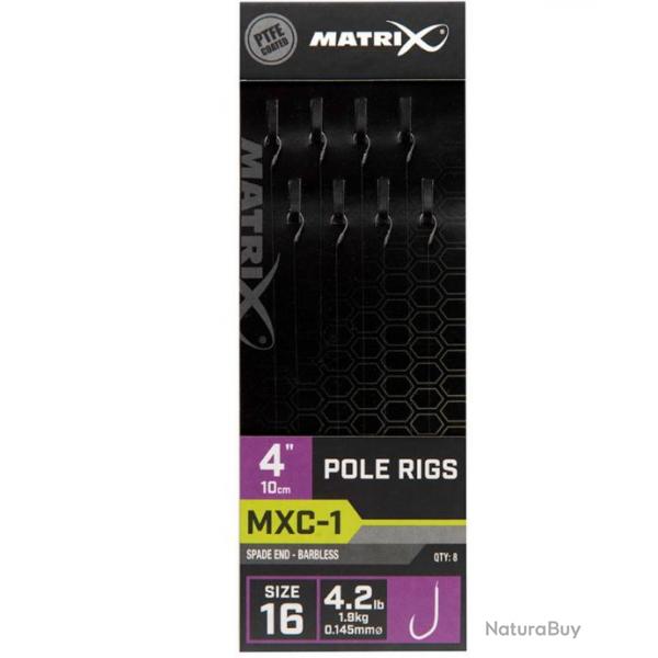 MATRIX BAS DE LIGNE MXC-1 POLE RIGS 4"/10CM 0,14mm 16 4''/10cm