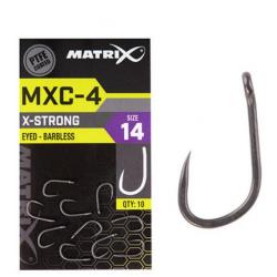 MATRIX HAMEÇON MXC-4 HOOKS X-STRONG EYED - BARBLESS 18