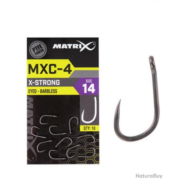 MATRIX HAMEON MXC-4 HOOKS X-STRONG EYED - BARBLESS 18