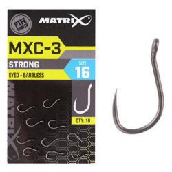 MATRIX HAMEÇON MXC-3 HOOKS STRONG EYED - BARBLESS 16