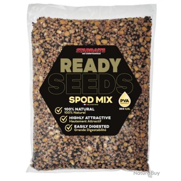 STARBAITS GRAINES READY SEEDS SPOD MIX STARBAITS 3kg