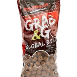 STARBAITS BOUILLETTES GRAB&GO GLOBAL BOILIES MEGA FISH 14MM STARBAITS 1kg 14mm