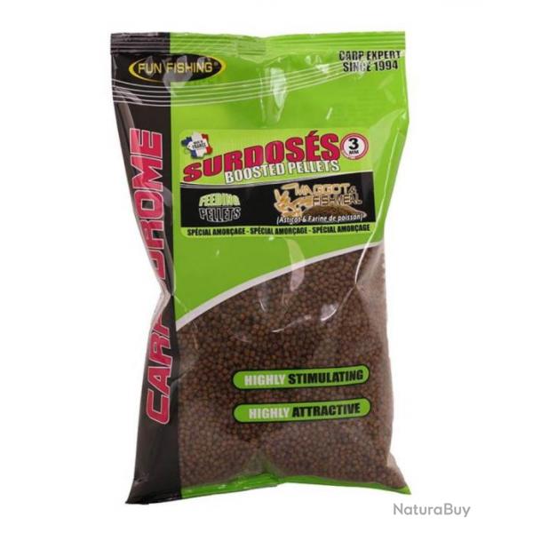 FUN FISHING PELLETS D'AMORCAGE SURDOSS MAGGOT FISHMEAL 3MM 700GR FUN FISHING