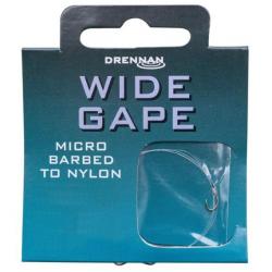 DRENNAN BAS DE LIGNE WIDE GAPE BARBED HOOKS TO NYLON 35CM DRENNAN 0,13mm 18 35cm