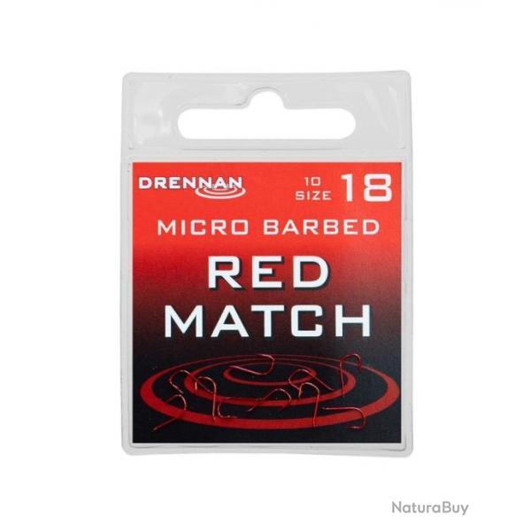 DRENNAN HAMEONS RED MATCH BARBED 10PCS DRENNAN 18