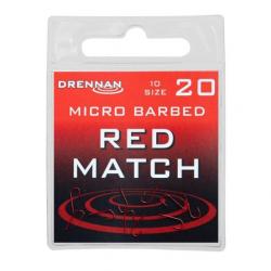 DRENNAN HAMEÇONS RED MATCH BARBED 10PCS DRENNAN 20