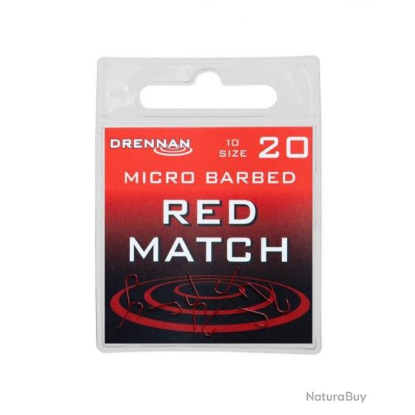 DRENNAN HAMEONS RED MATCH BARBED 10PCS DRENNAN 20