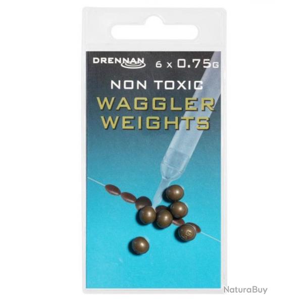 DRENNAN PLOMBS WAGGLER WEIGHT - NON TOXIQUES DRENNAN 0,75gr